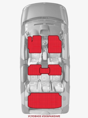 ЭВА коврики «Queen Lux» комплект для Ford Explorer (1G)